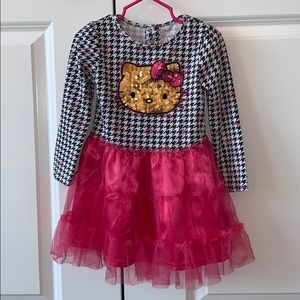Hello Kitty Houndstooth Sequin Tulle Dress